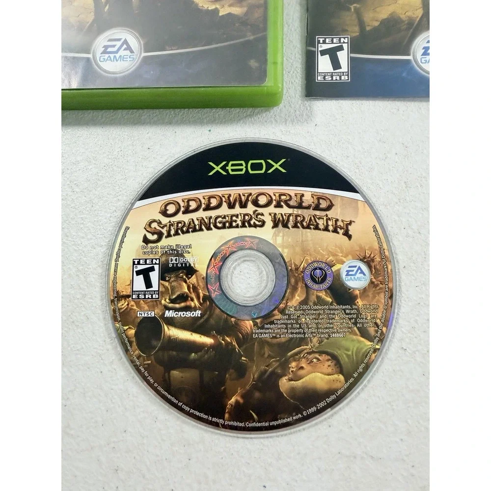 Oddworld: Stranger's Wrath (Microsoft Xbox, 2005) Complete CIB Tested Working